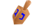 Wooden Dreidel PNG Picture