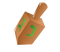 Wooden Dreidel PNG