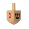 Wooden Dreidel Transparent