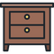 Wooden Night Table PNG Pic