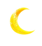 Yellow Crescent Moon