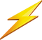 Yellow Thunder PNG Free Image