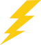 Yellow Thunderbolt PNG HD Image