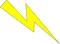 Yellow Thunderbolt PNG Image