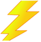 Yellow Thunderbolt PNG Picture