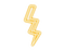 Yellow Thunderbolt PNG